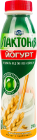 Йогурт 1.5% з наповнювачем з пребіотиком лактулози Висівки-злаки Лактонія п/пл 290г