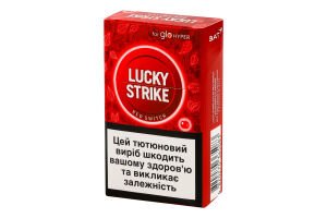 Изделие табакосодержащее для электрического нагревания с фильтром Lucky Strike Red switch 20шт