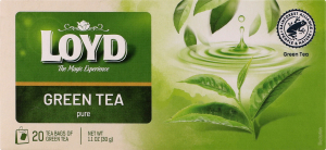 Чай зелений байховий дрібний Pure Loyd к/у 20х1.5г