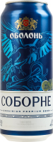 Пиво 0.5л 4.9% світле пастеризоване Соборне Оболонь з/б