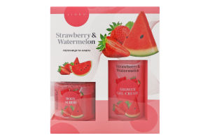 Набір Strawberry&Watermelon Крем-гель д/душу 250мл+Крем-баттер д/тіла 150мл Liora
