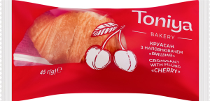 Круассан с наполнителем Вишня Toniya м/у 45г