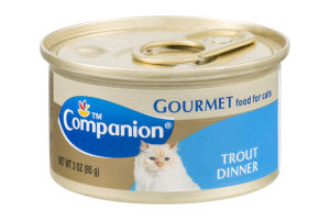 Companion Gourmet Food for Cats Trout Dinner 3 OZ