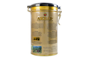 Чай черный цейлонский крупнолистовой Royal Gold Akbar букет ж/б 150г