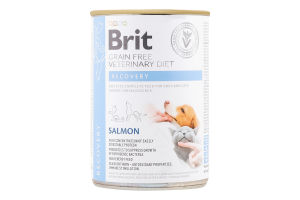 Корм д/собак та котів Рековері відновлення після хвороби 400г ж/б Бріт ВетДієтс