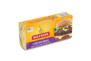 Сыр плавленый 40% ломтевой Cheddario Molendam м/у 70г