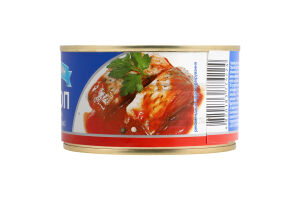 Короп обсмажений у томатному соусі 230г ж/б Аквамарин