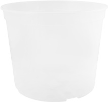 Вазон д/квітів дренажний прозорий 28*22см Алеана