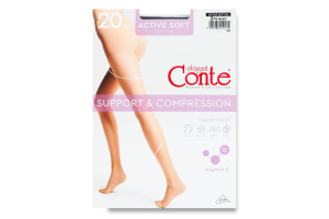 Колготки женские Conte elegant Active soft 20den 2 nero