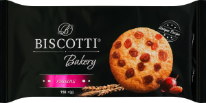 Печиво здобне пісочно-відсадне з родзинками Bakery Biscotti м/у 150г