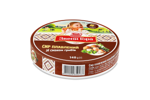 Сир плавлений 45% порційний зі смаком грибів Звени Гора к/у 8х17.5г