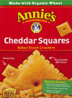 Annie's Homegrown Baked Snack Crackers Cheddar Squares