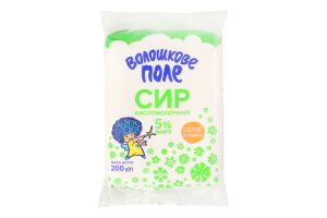 Сир кисломолочний 5% Волошкове поле м/у 200г