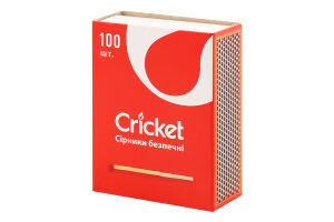 Сірники безпечні Cricket 100шт