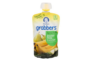Gerber Grabbers Fruit & Veg Baby Food Banana, Pear & Zucchini