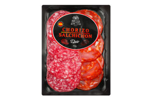 Набір ковбас слайси Чорізо&Сальчічон Duo Imperia Appetita с/в лоток 70г