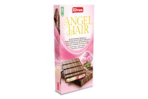 Шоколад молочный с фисташками и пишмание Angel hair Elvan к/у 150г