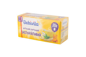 Фиточай для детей от 3мес успокаивающий Bebivita к/у 20х1.5г