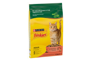 Корм для котів Фріскіс з яловичиною, куркою, овочами 10кг