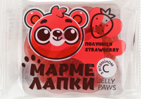 Мармелад желейный с витамином С со вкусом клубники Мармелапки Jelly Paws м/у 40г