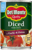 Del Monte Diced Tomatoes with Garlic & Onion