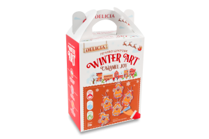 Печенье сахарное с ароматом тоффи Карамельное наслаждение Delicia к/у 210г