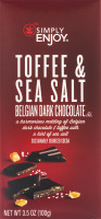 Simply Enjoy Toffee & Sea Salt Belgian Dark Chocolate
