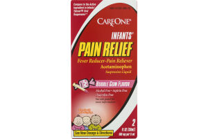 CareOne Infants' Pain Relief Fever Reducer Bubble Gum Flavor