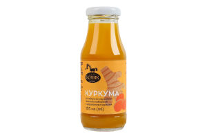 Сік неосвітлений пастеризований яблучно-лимонно-імбирний Куркума Gourmet Коник с/пл 195мл