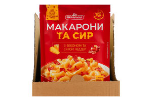 Макароны с беконом и сыром Чеддер Pripravka д/п 150г