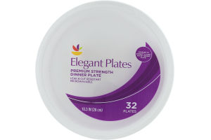 Ahold Elegant Plates Premium Strength Dinner Plate 10.3 IN - 32 CT