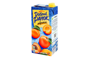 Сік з м'якоттю стерилізований Абрикос Добрий Ранок т/п 1л