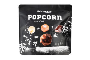 Попкорн з смаком солоної карамелі карамелізований глазурований 80г Boomza!
