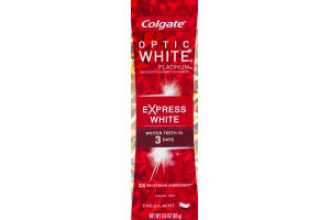 Colgate Optic White Platinum Express White Toothpaste Fresh Mint