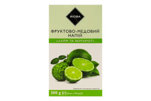Напій фруктово-медовий Лайм та бергамот RIOBA к/у 6х50г