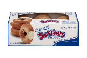 Entenmann's Soft'ees Plain Donuts Family Pack - 12 CT