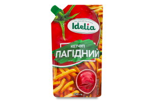 Кетчуп пастеризований Лагідний Idelia д/п 250г