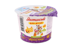 Паста сиркова 3.9% для дітей від 8міс безлактозна Абрикос-банан Яготинське для дітей ст 90г