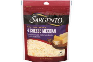 Sargento Off The Block 4 Cheese Mexican Fine Cut