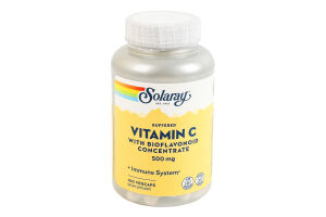 Добавка диетическая капсулы 500мг Buffered vitamin C with bioflavonoid concentrate Solaray 100шт