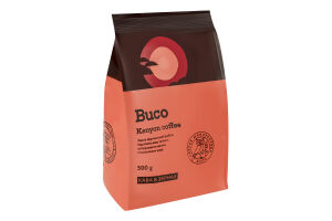 Кофе натуральный жареный в зернах Kenyan coffee Buco м/у 500г