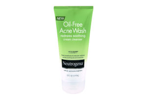 Neutrogena Oil-Free Acne Wash Redness Soothing Cream Cleanser