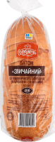 Батон нарезной из пшеничной муки Обычный Рум'янець м/у 400г