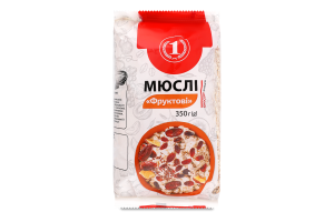 Мюсли Фруктовые ТМ "1" м/у 350г
