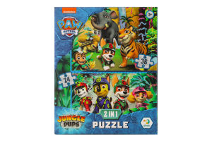 Пазл Paw Patrol 2в1 Пригоди в джунглях 60елементів DoDo