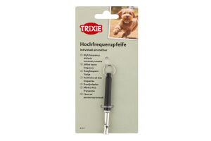 Свисток д/тренування собак метал/пластик ультразвуковий 8см Тріксі