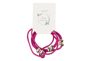 Резинка для волос двойная ТОВ Южпромгруп 3шт в ассорт