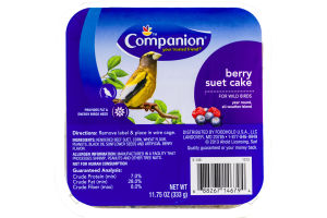 Companion Suet Cake for Wild Birds Berry