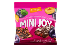 Пряники с какао и сливовым наполнителем Mini joy Київхліб м/у 250г