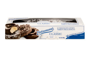 Entenmann's Classic Chocolate Lover's Variety Pack Donuts - 8 CT